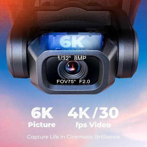 طائرة بدون طيار V11Air مع كاميرا 6K للبالغين ، طائرات بدون طيار من 3 محاور مع فيديو 4K/30 إطارًا في الثانية ، طائرة طائرة محترفة من طراز FPV 10000 قدم ، وقت طيران يبلغ طوله 70 دقيقة ، والتحكم الذكي في GPS ، in Kuwait
