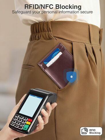 محفظة Miroddi Airtag للرجال ، محفظة رجال من الجلد النحيف مع حامل Airtag ، 10 بطاقات عالية السعة محفظة للرجال مع فتحة نقدية ، نافذة معرف ، محفظة بطاقة حظر RFID مع صندوق هدايا ، أسود in Kuwait