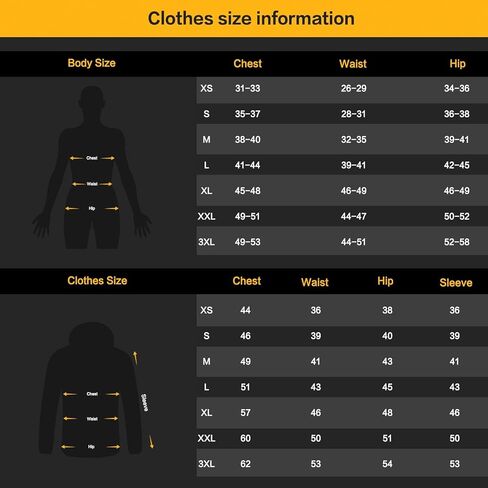 Heated Jacket, Lightweight Heating Jackets with 12V/5A Power Bank, 6 Areas Winter Coat for Men and Women in Kuwait