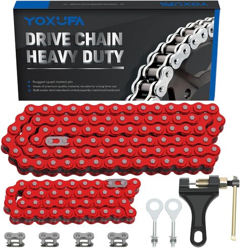 Yoxufa 420 Mini Bike Chain متوافق مع Coleman CT200U CT200U-EX BT200X BAJA WARRIOR MB200 MASSIMO 200CC 196CC PRESSINT in Saudi Arabia