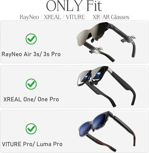 Case for XREAL One/Air 2 pro/Air 2/ Air AR Glasses Travel Carrying (Black-Case Only) in Kuwait
