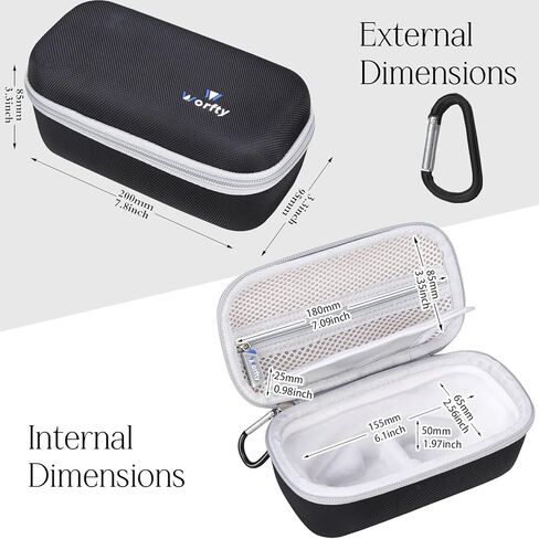 Case for XREAL One/Air 2 pro/Air 2/ Air AR Glasses Travel Carrying (Black-Case Only) in Kuwait