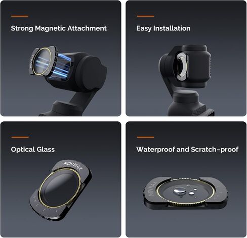 Magnetic Wide Angle Lens Compatible with DJI Osmo Pocket 3 in Kuwait
