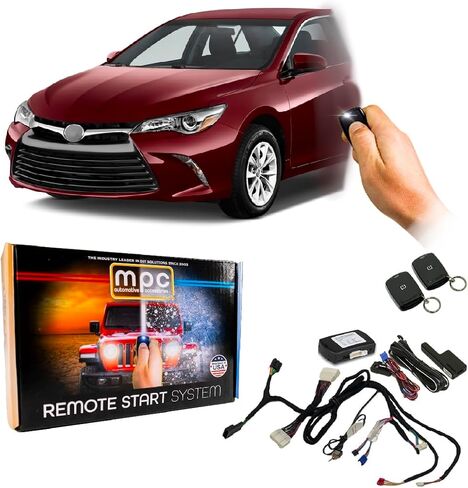 MPC Plug-n-Play Remote Starter for 2012-2017 Toyota Camry |Hybrid| |Push-to-Start| Plugin T-Harness - Factory FOB Activated - Press 3X to Start - Custom Firmware Preloaded in Kuwait