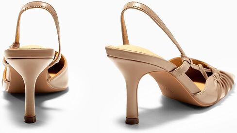 Coutgo Womens Slingback Kitten Heels Closed Pointed Toe Pumps D'Orsay Wedding Party Dress Shoes in Saudi Arabia