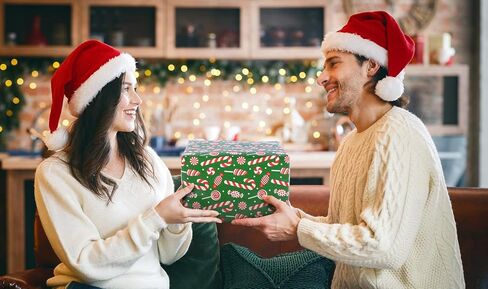 Lyforpyton 17" Christmas Wrapping Paper Rolls Total of 3 Rolls 9 feet per Roll in Kuwait