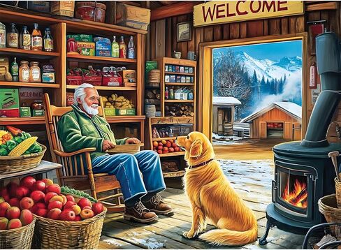 500 قطعة لغز للبالغين اللغز ، رف الكتب الجميل اللغز بانورزو 500 قطعة ، وأزهار وألغاز بانوراما للبالغين ، والديكور المرح الذي يتحدى ألعاب العائلة العطلة هدايا 20.5 × 15 في in Kuwait