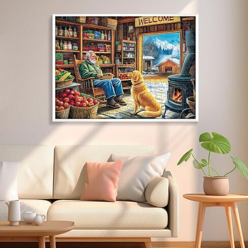 500 قطعة لغز للبالغين اللغز ، رف الكتب الجميل اللغز بانورزو 500 قطعة ، وأزهار وألغاز بانوراما للبالغين ، والديكور المرح الذي يتحدى ألعاب العائلة العطلة هدايا 20.5 × 15 في in Kuwait