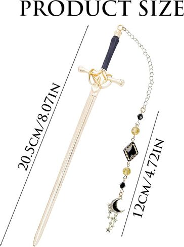 Charm Acotar Sword Bookmark - Fantasy Vintage Metal Book Marks for Women Men Students Teachers Reader Page Mark with Crystal Beads Mountains Charms Reading Lovers Birthday Gifts Accessories in Kuwait