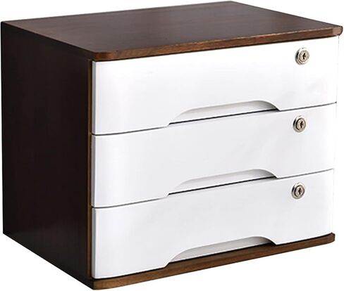 منظمو خزانة ملفات سطح المكتب - صندوق تخزين سطح المكتب مع أدراج - 1/2/3/4 مع تخزين خزانة الملفات المسطحة ، خزانة درج سطح المكتب ، خزانة خزانة الملفات الخشبية/خزانة سطح المكتب (C ، 3 درج) in Kuwait