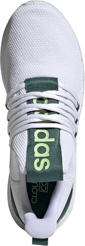 Adidas Men Lite Racer Adapt 7.0 Sneaker ، White/Collegiate Green/Pulse Lime ، 11 in Saudi Arabia