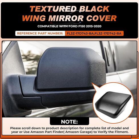 Glossy Black Mirror Cover Caps Rearview Side Mirror Covers Fit for BMW G20 G21 G30 G31 G11 G12 G14 G15 G16 2017 2018 2019 2020 2021 2022 Left Driver Side Right Passenger Side-2 PCS in Kuwait