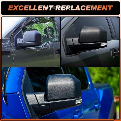 Glossy Black Mirror Cover Caps Rearview Side Mirror Covers Fit for BMW G20 G21 G30 G31 G11 G12 G14 G15 G16 2017 2018 2019 2020 2021 2022 Left Driver Side Right Passenger Side-2 PCS in Kuwait