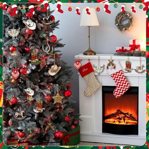 36 Pcs Christmas in July Ornaments Beach Surfboard Flamingo Hibiscus Santa Claus Xmas Wood Cutouts Tropical Hawaii Christmas in July Decorations for Tree Home Wreath Party Decor in Kuwait