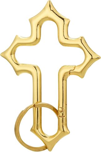 Cross Carabiner Clip Key Cains COOM COOL DANENT Y2K Silver Christian Keychain RING ENDORSOTILER BESTORIS in Kuwait