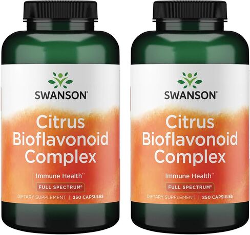 Swanson الكامل طيف الحمضيات المركب الحيوي - الإيدز امتصاص فيتامين C ويعزز صحة المناعة - موحدة إلى 50 ٪ من البيوفونويدات البرتقالية المريرة - (250 كبسولة) 1 حزمة in Saudi Arabia