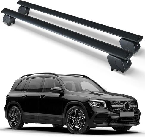 Heavy Duty 300 LBS Roof Rack Cross Bars Compatible with 2016-2025 Mercedes Benz GLC with Side Rails, Adjustable & Lockable Rooftop Top Luggage Crossbars Cargo Carrier SUV in Kuwait