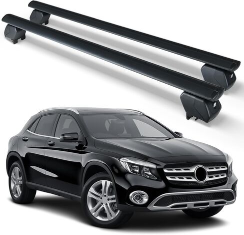 Heavy Duty 300 LBS Roof Rack Cross Bars Compatible with 2016-2025 Mercedes Benz GLC with Side Rails, Adjustable & Lockable Rooftop Top Luggage Crossbars Cargo Carrier SUV in Kuwait