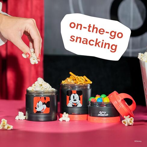 Whiskware Disney Mickey Mouse and Friends Cackable Cacking Conclers for Babies و Loiddlers و Kids ، 3 أكواب للوجبات الخفيفة القابلة للتكديس للمدرسة والسفر ، ودية من أصحاب الكأس ، ميكي وميني! البيسبول! in Kuwait