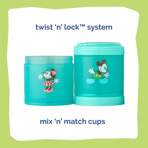 Whiskware Disney Mickey Mouse and Friends Cackable Cacking Conclers for Babies و Loiddlers و Kids ، 3 أكواب للوجبات الخفيفة القابلة للتكديس للمدرسة والسفر ، ودية من أصحاب الكأس ، ميكي وميني! البيسبول! in Kuwait