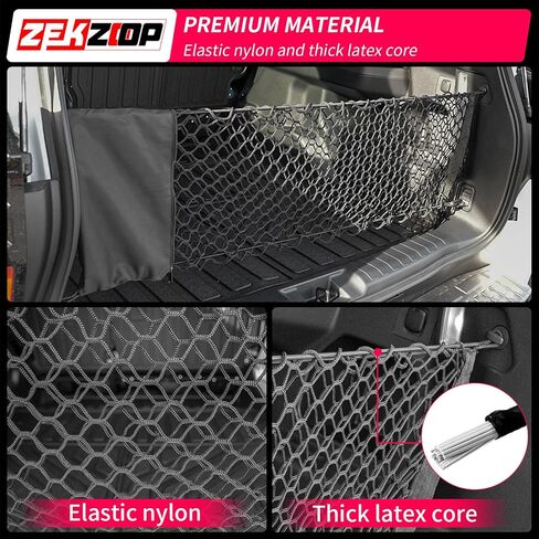 شبكة شحن متوافقة مع 2024 2025 Toyota Tacoma Envelope Style Truck Storage Net شبكة كثيفة مع أكياس تخزين مجانية لملحقات Tacoma الخارجية 2024 (4.1 × 1.5 بوصة) in Kuwait