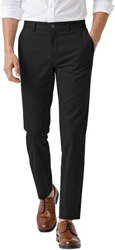 GINGTTO Slacks for Men Slim Fit Stretch Dress Pants Men Athletic Fit Chinos Pants Tapered in Saudi Arabia