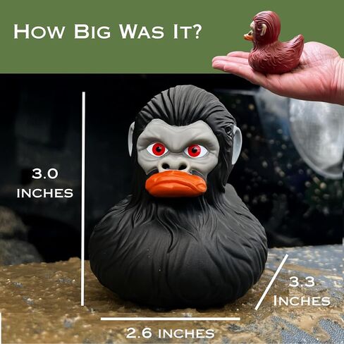 Bigfoot Rubber Ducks for Jeeps - Funny Jeep Ducks for Ducking - Unique Ford Bronco Accessories for Squatching - Cool Bigfoot Gifts - Sasquatch Toy Ducks for Cruise Ships - 4 Pack, 3 Inch Size in Kuwait