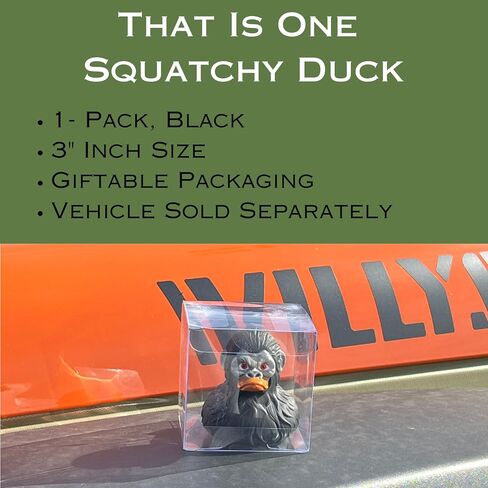 Bigfoot Rubber Ducks for Jeeps - Funny Jeep Ducks for Ducking - Unique Ford Bronco Accessories for Squatching - Cool Bigfoot Gifts - Sasquatch Toy Ducks for Cruise Ships - 4 Pack, 3 Inch Size in Kuwait
