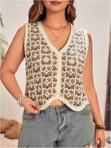 Verdusa Women's Button Front Vest V Veal Conclessing Cont in Saudi Arabia