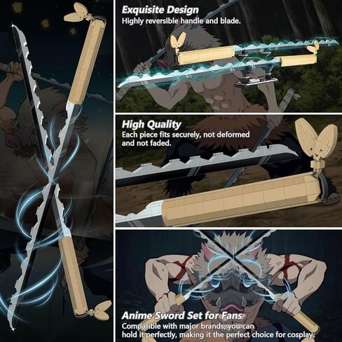 مجموعة بناء Sword Sword Demon ، 39 بوصة Sanemi Sword Building مع Scabbard and Stand ، مجموعة Sword Katana ، ألعاب الهدايا القابلة للتحصيل للبالغين Kids 8+ (710 pcs) in Saudi Arabia