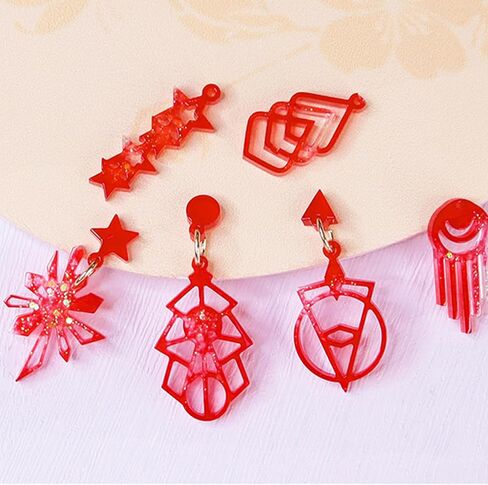 Halloween Resin Earring Molds with Hole,Unique Skull Bat Cross Molds Halloween Silicone Molds for Epoxy Resin Casting Clay, DIY Craft Decor Accessories in Kuwait