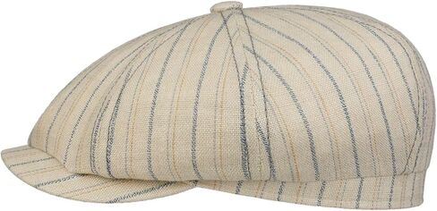 Stetson Hatteras Ledford Linen Flat Cap Men Nature-Blue 7 5/8 in Saudi Arabia
