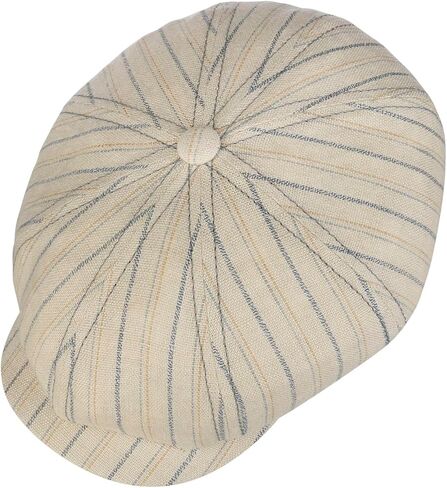 Stetson Hatteras Ledford Linen Flat Cap Men Nature-Blue 7 5/8 in Saudi Arabia