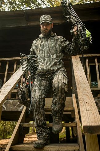 Realtree Men's Camo Fleece Hoodie | Poly-Cotton Hunting Sweatshirt | pullover في الهواء الطلق الدافئ مع جيب الكنغر in Saudi Arabia
