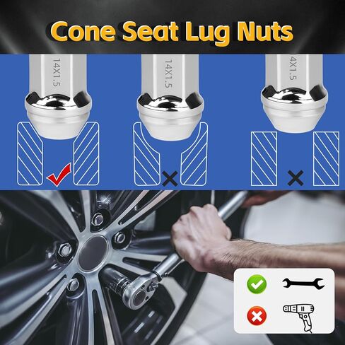 14x1.5 LUG NUTS M14X1.5 محددات محاطية لعام 2017-2024 FORD F250 F350 13/16 "HEX M14-1.5 F250 ، F350 Super Dutories ، Nuts Truck ، HCPZ-1012-B HCPZ-1012-A ، 32PCS in Kuwait