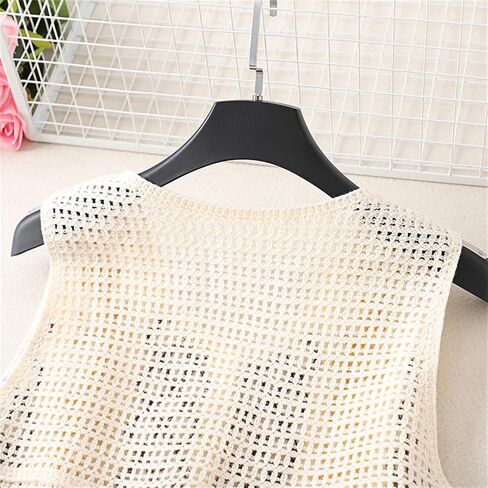 Women Vest, Women Crochet Knit Diamond Sweater Vest Button Up Crop Cardigan Waistcoat, 30.00 * 24.00 * 2.00CM in Kuwait