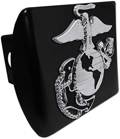 Elektroplate Officially Licensed U.S. Marine Corps Premium Anchor All Metal Chrome Hitch Cover for Trucks and SUVs | Fits Standard 2" Trailer Hitch Receivers | Premium Weatherproof in Saudi Arabia
