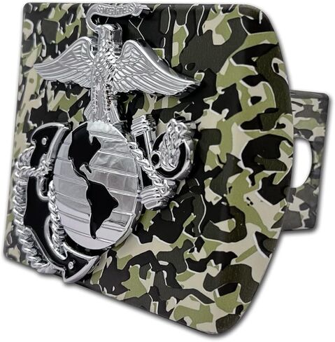 Elektroplate Officially Licensed U.S. Marine Corps Premium Anchor All Metal Chrome Hitch Cover for Trucks and SUVs | Fits Standard 2" Trailer Hitch Receivers | Premium Weatherproof in Saudi Arabia