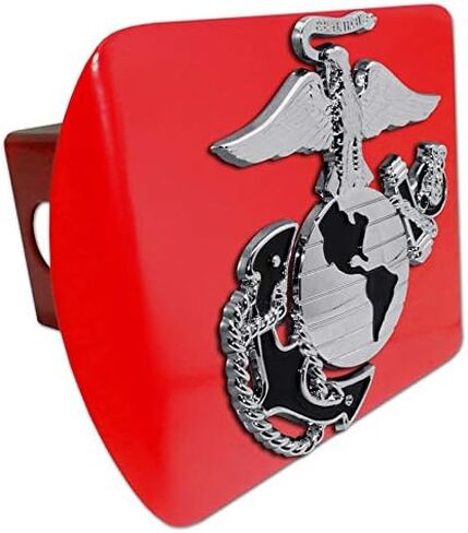 Elektroplate Officially Licensed U.S. Marine Corps Premium Anchor All Metal Chrome Hitch Cover for Trucks and SUVs | Fits Standard 2" Trailer Hitch Receivers | Premium Weatherproof in Saudi Arabia