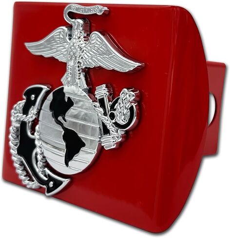 Elektroplate Officially Licensed U.S. Marine Corps Premium Anchor All Metal Chrome Hitch Cover for Trucks and SUVs | Fits Standard 2" Trailer Hitch Receivers | Premium Weatherproof in Saudi Arabia
