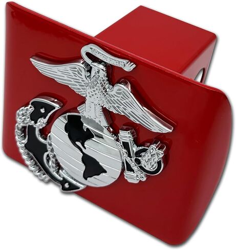 Elektroplate Officially Licensed U.S. Marine Corps Premium Anchor All Metal Chrome Hitch Cover for Trucks and SUVs | Fits Standard 2" Trailer Hitch Receivers | Premium Weatherproof in Saudi Arabia
