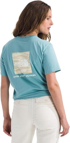 THE NORTH FACE Women's Evolution Edge of Light Box NSE Short-Sleeve Tee | Regular Fit Cotton Shirt with Logo Graphic in Saudi Arabia