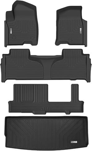 Truck Bed Mat Fit for 2024 2025 Chevrolet Silverado EV,TPE All Weather Heavy Duty Pickup Rear Trunk Mat Cargo Liner for 2024 2025 Chevy Silverado EV Accessories in Saudi Arabia