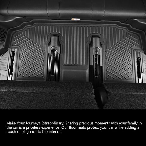 Truck Bed Mat Fit for 2024 2025 Chevrolet Silverado EV,TPE All Weather Heavy Duty Pickup Rear Trunk Mat Cargo Liner for 2024 2025 Chevy Silverado EV Accessories in Saudi Arabia