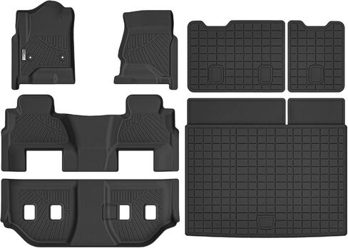 Truck Bed Mat Fit for 2024 2025 Chevrolet Silverado EV,TPE All Weather Heavy Duty Pickup Rear Trunk Mat Cargo Liner for 2024 2025 Chevy Silverado EV Accessories in Saudi Arabia