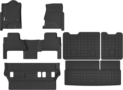 Truck Bed Mat Fit for 2024 2025 Chevrolet Silverado EV,TPE All Weather Heavy Duty Pickup Rear Trunk Mat Cargo Liner for 2024 2025 Chevy Silverado EV Accessories in Saudi Arabia
