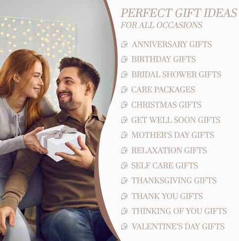Spa Gifts for Women Christmas Gifts Jasmine Bath Gift Baskets Relaxing Self Care Gift for Mom Her Sister Wife Auntie Home Bath Care Package Thank You Gift Birthday Gift Friendship Ideas in Saudi Arabia