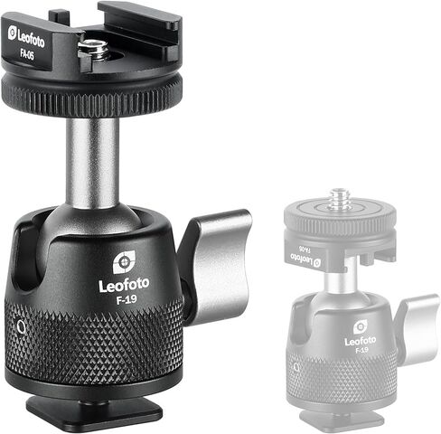 Leofoto MBC-22 Mini Ball Head ، استخدم على الطاولة التكتيكية ، للمناظير ونطاقات اكتشاف ، 1/4 بوصة كعب المسمار ، كرة 22 مم ، ARCA متوافقة in Saudi Arabia