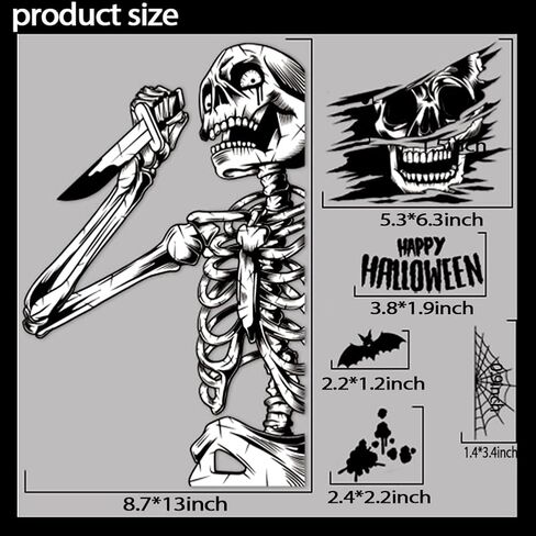 Halloween Window Clings Decorations Happy Halloween Window Stickers Double - Sided Pink 3D Three-Dimensional Cartoonish Cute Pumpkin and Bat Stickers for Party Decorations - 9 Sheets in Saudi Arabia