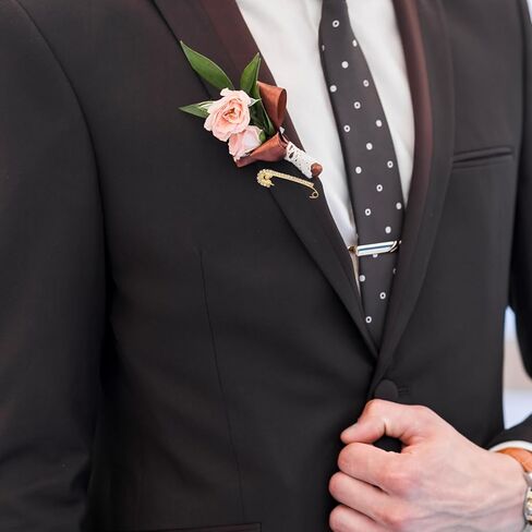 12 PCS دبابيس أمان فاخرة ، دبابيس الذهب والسلامة الشظية ، دبابيس دبابيس كبيرة للملابس ، دبوس بروش كريستال للملابس شال in Kuwait